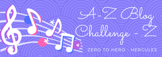A-Z Blog Challenge - Zero to Hero from Hercules - Lauren Mayhew Author